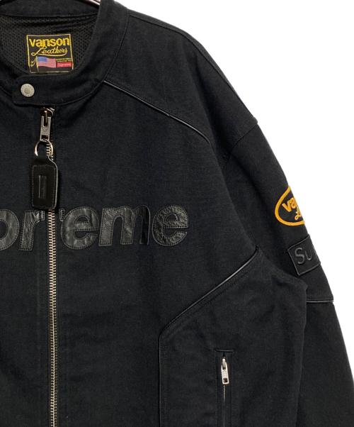 SUPREME（シュプリーム）SUPREME (シュプリーム) VANSON (バンソン) Cordura Cotton Jacket ブラック サイズ:XLの古着・服飾アイテム
