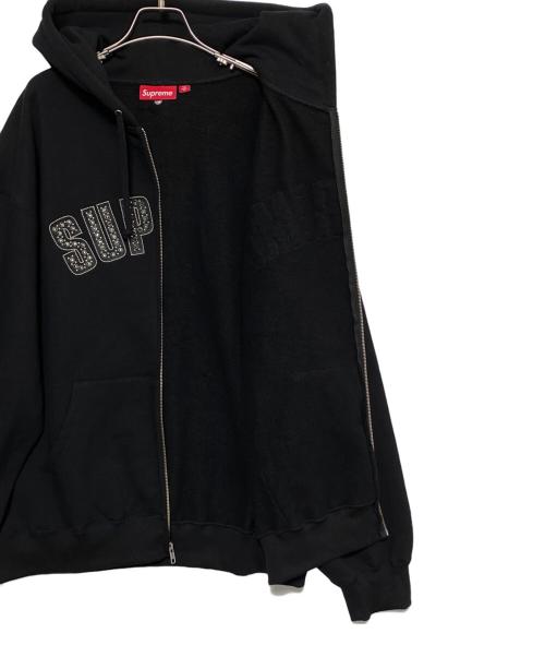 SUPREME（シュプリーム）SUPREME (シュプリーム) b.b.Simon (ビービーサイモン) Zip Up Hooded Sweatshirt ブラック サイズ:XLの古着・服飾アイテム