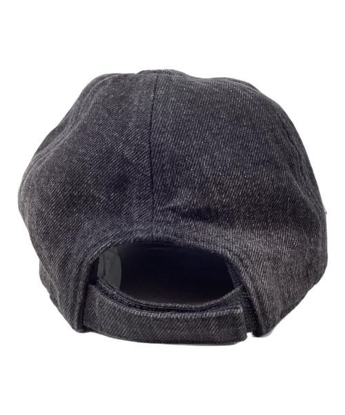 PRADA（プラダ）PRADA (プラダ) ロゴデニムキャップ ブラックの古着・服飾アイテム