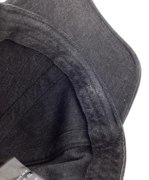 PRADA（プラダ）PRADA (プラダ) ロゴデニムキャップ ブラックの古着・服飾アイテム