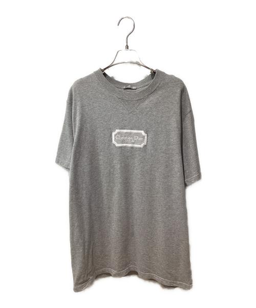 Dior（ディオール）Dior (ディオール) ロゴ刺繍Tシャツ グレー サイズ:Mの古着・服飾アイテム