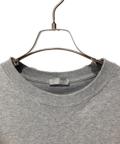 Dior（ディオール）Dior (ディオール) ロゴ刺繍Tシャツ グレー サイズ:Mの古着・服飾アイテム