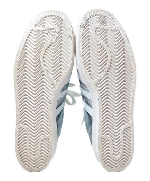 PRADA（プラダ）PRADA (プラダ) adidas (アディダス) SUPERSTAR ホワイト×シルバー サイズ:US9の古着・服飾アイテム
