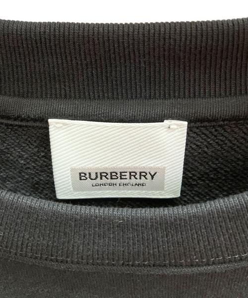 BURBERRY（バーバリー）BURBERRY (バーバリー) クルーネック ノバチェック スウェット ブラック サイズ:140cmの古着・服飾アイテム