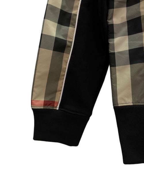 BURBERRY（バーバリー）BURBERRY (バーバリー) クルーネック ノバチェック スウェット ブラック サイズ:140cmの古着・服飾アイテム