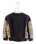 BURBERRY (バーバリー) クルーネック ノバチェック スウェット ブラック サイズ:140cm：10000円