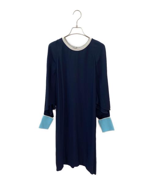 FENDI（フェンディ）FENDI (フェンディ) バイカラーワンピース ブラック サイズ:42の古着・服飾アイテム