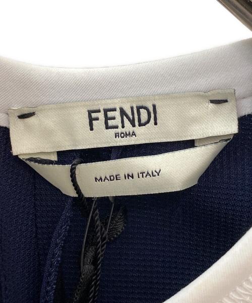 FENDI（フェンディ）FENDI (フェンディ) バイカラーワンピース ブラック サイズ:42の古着・服飾アイテム