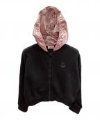 MONCLERモンクレール）の古着「MAGLIA CARDIGAN C/パーカー」｜ブラック×ピンク