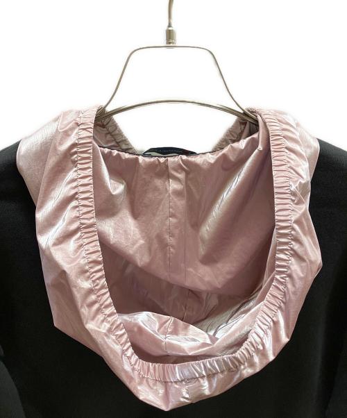 MONCLER（モンクレール）MONCLER (モンクレール) MAGLIA CARDIGAN C/パーカー ブラック×ピンク サイズ:140cmの古着・服飾アイテム