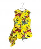 MARNIマルニ）の古着「総柄ブラウス」｜イエロー