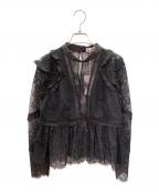 SELF PORTRAITセルフ ポートレイト）の古着「レースブラウス」｜ブラック