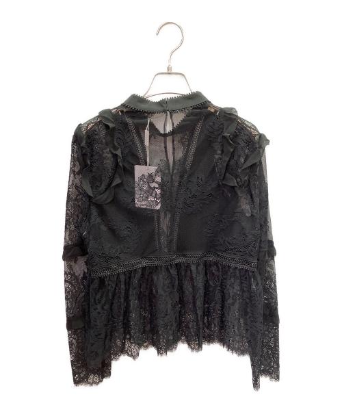 SELF PORTRAIT（セルフ ポートレイト）SELF PORTRAIT (セルフ ポートレイト) レースブラウス ブラック サイズ:US8/UK12の古着・服飾アイテム