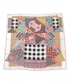 HERMESエルメス）の古着「カレ90 サラサの芸術 L'ART DU SARASA」｜ホワイト（マルチカラー）