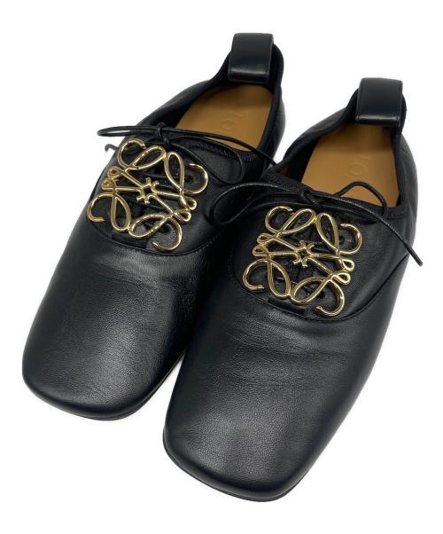 LOEWE（ロエベ）LOEWE (ロエベ) アナグラムソフトダービー ブラック サイズ:36の古着・服飾アイテム