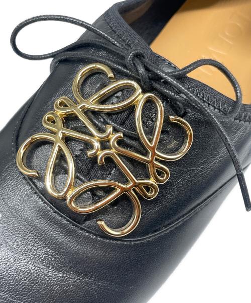 LOEWE（ロエベ）LOEWE (ロエベ) アナグラムソフトダービー ブラック サイズ:36の古着・服飾アイテム