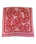 HERMESエルメス）の古着「ダンクル柄カレジュアン」｜ピンク×エンジ