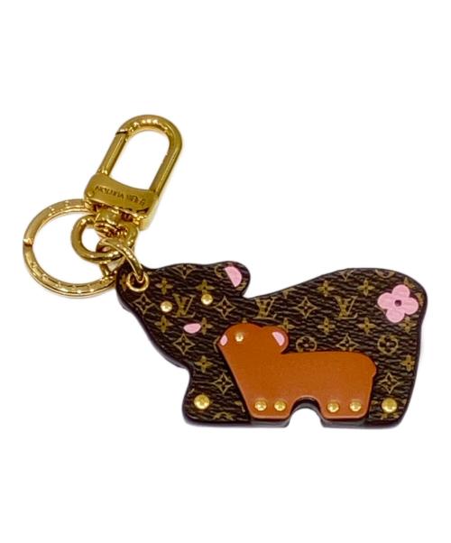 LOUIS VUITTON（ルイ ヴィトン）LOUIS VUITTON (ルイ ヴィトン) ポルトクレ マム&ベイビー ベアー キーホルダー ブラウンの古着・服飾アイテム