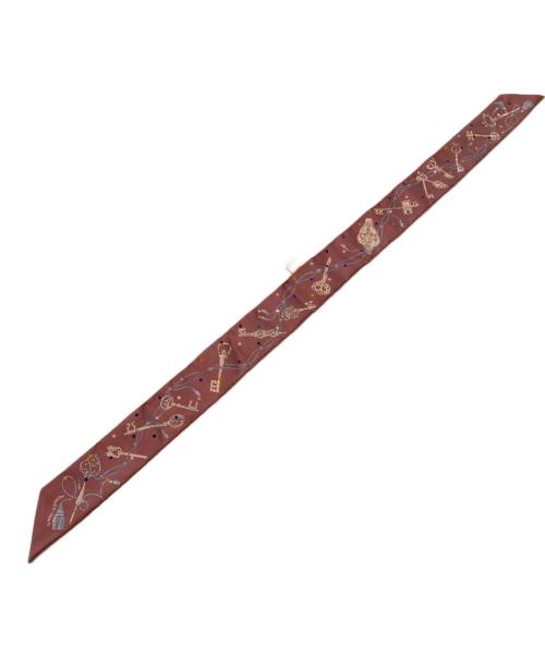 HERMES（エルメス）HERMES (エルメス) ツィリー/Les Cles a Pois レクレアポア パープル 未使用品の古着・服飾アイテム
