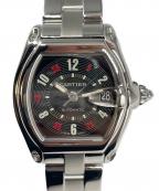 Cartierカルティエ）の古着「ロードスターLM」｜黒文字盤