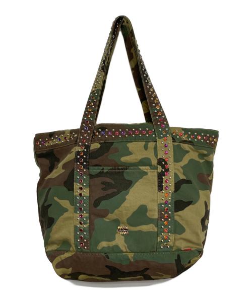 SUPREME（シュプリーム）SUPREME (シュプリーム) b.b.Simon (ビービーサイモン) Denim Tote Bag カーキ サイズ:-の古着・服飾アイテム