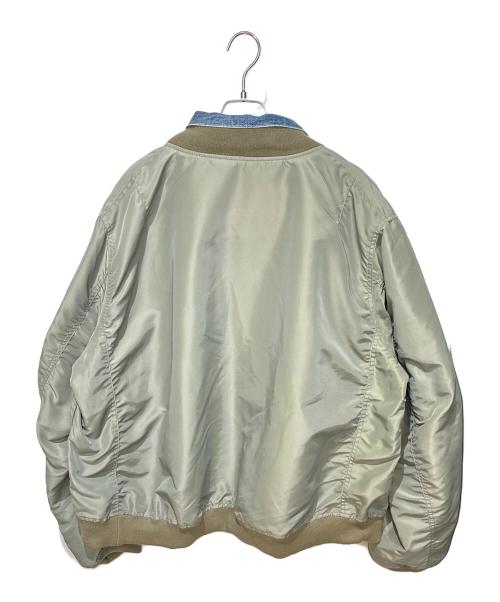 sacai（サカイ）sacai (サカイ) LEVI'S (リーバイス) 25SS Denim x Nylon Twill Reversible Blouson カーキ×インディゴ サイズ:4の古着・服飾アイテム