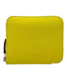 HERMES（エルメス）の古着「アザップコンパクトシルクイン/コンパクトウォレット」｜イエロー