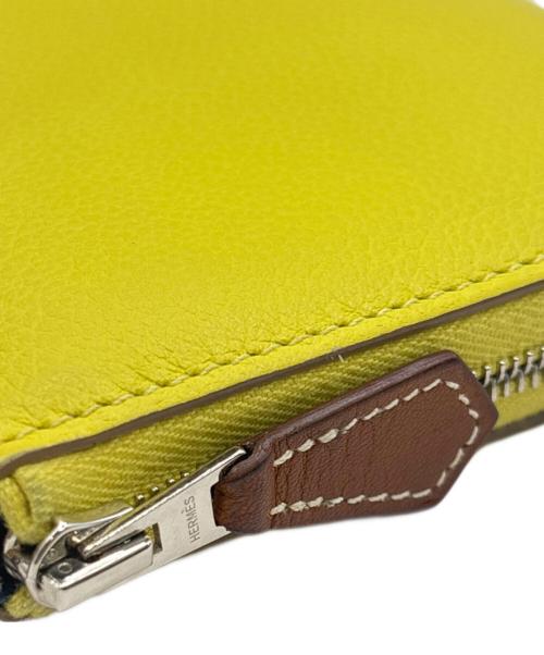 HERMES（エルメス）HERMES (エルメス) アザップコンパクトシルクイン/コンパクトウォレット イエローの古着・服飾アイテム