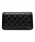 CHANEL (シャネル) マトラッセ チェーンショルダーバッグ/ウォレット/フォンケース/ポーチ ブラック：370000円