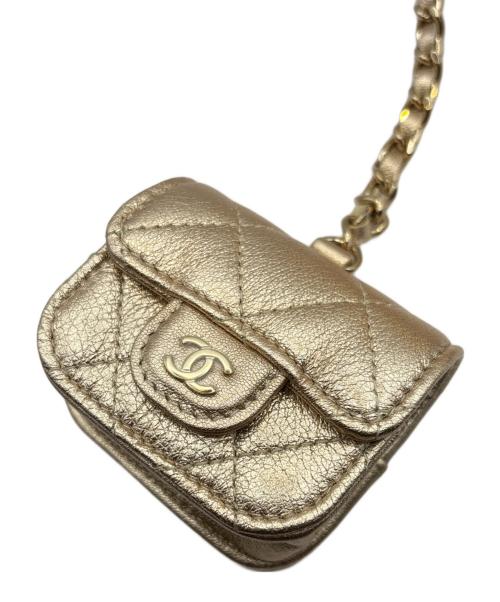 CHANEL（シャネル）CHANEL (シャネル) コインケース・Airpodsケース ゴールド 未使用品の古着・服飾アイテム