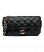 CHANELシャネル）の古着「マトラッセ ショルダーアイウェアケース」｜ブラック