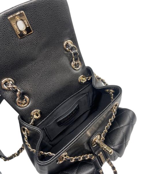 CHANEL（シャネル）CHANEL (シャネル) マトラッセ キャビアスキン チェーンリュック ブラックの古着・服飾アイテム