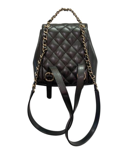 CHANEL（シャネル）CHANEL (シャネル) マトラッセ キャビアスキン チェーンリュック ブラックの古着・服飾アイテム