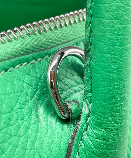 HERMES（エルメス）HERMES (エルメス) ボリード 31/シルバー金具/トリヨンクレマンス/グリーン/R刻印  グリーン(バンブー） サイズ:31の古着・服飾アイテム