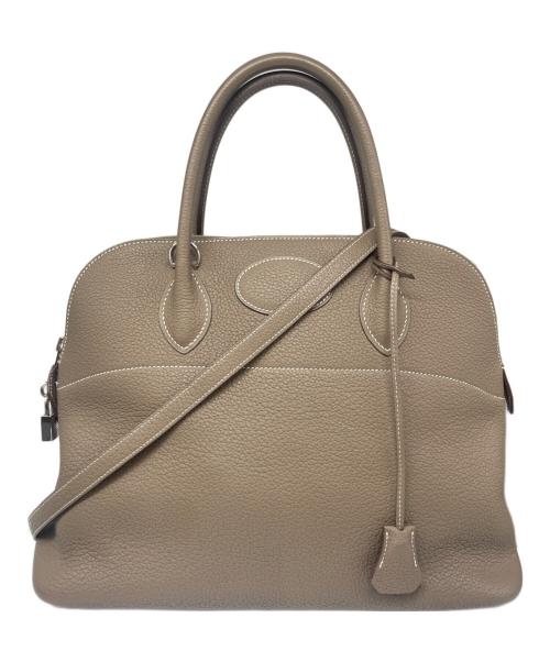 HERMES（エルメス）HERMES (エルメス) ボリード 35/シルバー金具/トリヨンクレマンス/エトゥープ/□L刻印 サイズ:35の古着・服飾アイテム
