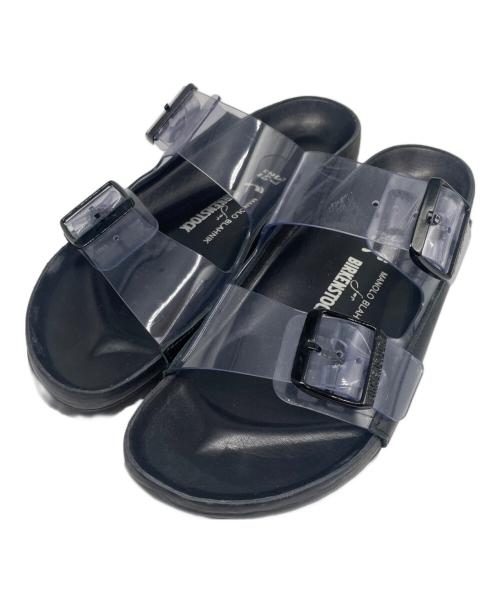 BIRKENSTOCK（ビルケンシュトック）BIRKENSTOCK (ビルケンシュトック) Manolo Blahnik (マノロブラニク) アリゾナ クリアサンダル ブラック サイズ:37の古着・服飾アイテム