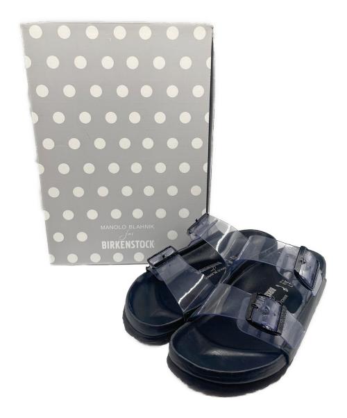 BIRKENSTOCK（ビルケンシュトック）BIRKENSTOCK (ビルケンシュトック) Manolo Blahnik (マノロブラニク) アリゾナ クリアサンダル ブラック サイズ:37の古着・服飾アイテム