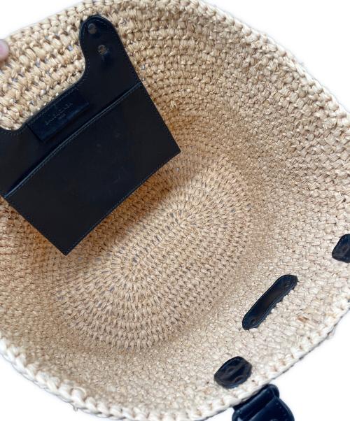 BALENCIAGA（バレンシアガ）BALENCIAGA (バレンシアガ) パニエ カゴバッグ ベージュ×ブラックの古着・服飾アイテム