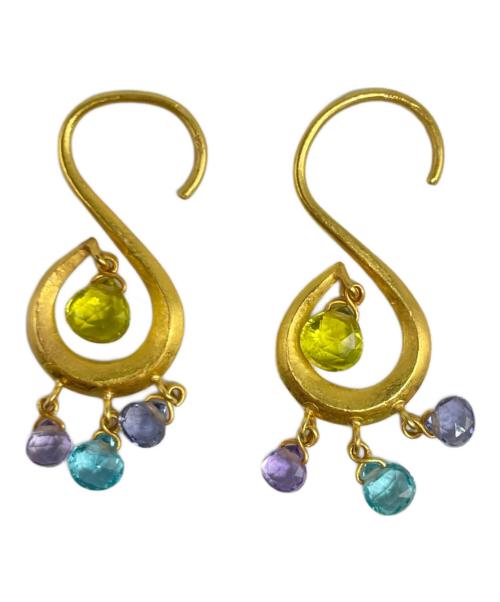 Marie-Helene de Taillac（マリーエレーヌドゥタイヤック）Marie-Helene de Taillac (マリーエレーヌドゥタイヤック) 22K ストーン ピアスの古着・服飾アイテム