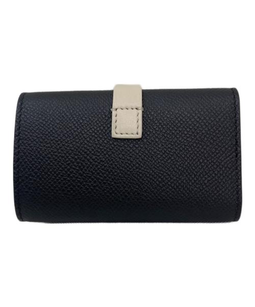 CELINE（セリーヌ）CELINE (セリーヌ) バイカラーキーケース ブラック×アイボリーの古着・服飾アイテム