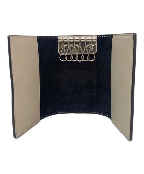 CELINE（セリーヌ）CELINE (セリーヌ) バイカラーキーケース ブラック×アイボリーの古着・服飾アイテム