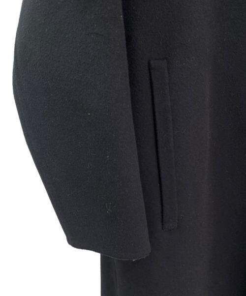 DRAWER（ドゥロワー）DRAWER (ドゥロワー) Aラインジップアップコート ブラック サイズ:36の古着・服飾アイテム