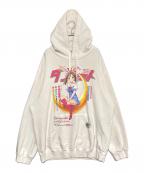 doubletダブレット）の古着「ANIME PRINT HOODIE」｜アイボリー