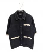 CHANELシャネル）の古着「半袖コットンジャケット」｜ブラック