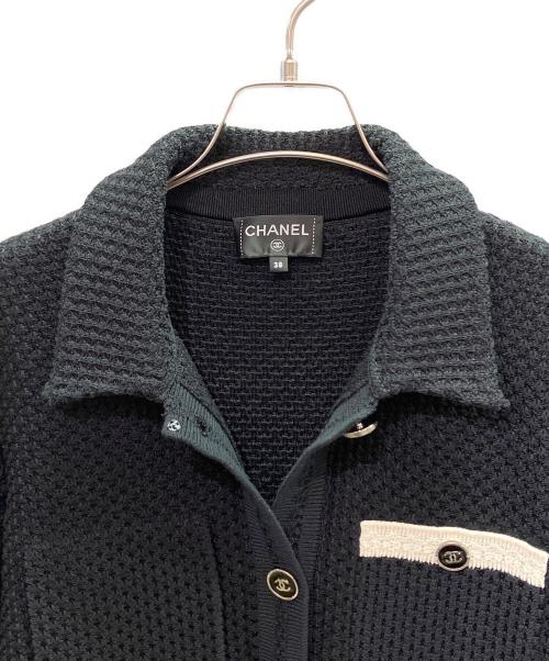 CHANEL（シャネル）CHANEL (シャネル) 半袖コットンジャケット ブラック サイズ:38の古着・服飾アイテム