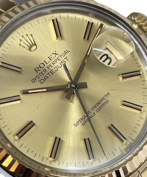 ROLEX（ロレックス）ROLEX (ロレックス) デイトジャスト コンビ Ref.16013 シャンパン文字盤 サイズ:36mmの古着・服飾アイテム