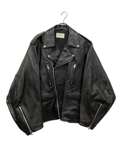 beautiful people（ビューティフルピープル）beautiful people (ビューティフルピープル) ダブルエンドライダースジャケット ブラック サイズ:42の古着・服飾アイテム