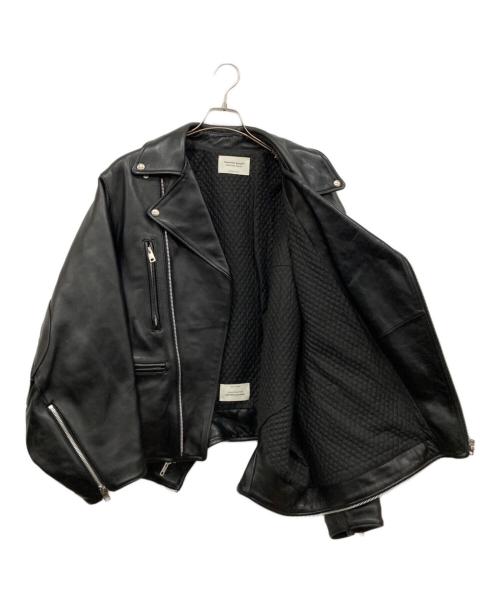 beautiful people（ビューティフルピープル）beautiful people (ビューティフルピープル) ダブルエンドライダースジャケット ブラック サイズ:42の古着・服飾アイテム