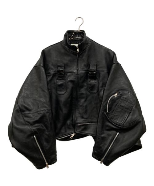 beautiful people（ビューティフルピープル）beautiful people (ビューティフルピープル) ダブルエンドライダースジャケット ブラック サイズ:42の古着・服飾アイテム