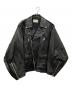 beautiful people（ビューティフルピープル）の古着「ダブルエンドライダースジャケット」｜ブラック